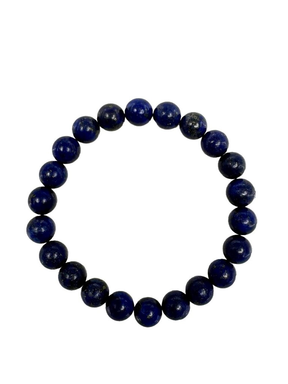 8mm Natural Lapis Lazuli Gemstone Bead Bracelet Genuine Blue Crystal Custom Size